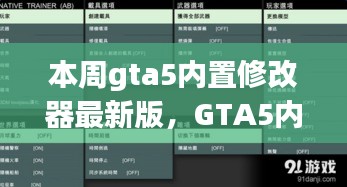 GTA5內(nèi)置修改器最新版，科技重塑游戲體驗(yàn)！