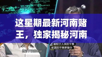 獨(dú)家揭秘，河南賭王最新高科技神器，革新功能引領(lǐng)極致體驗(yàn)，科技重塑賭壇風(fēng)云！