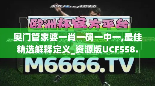 奧門管家婆一肖一碼一中一,最佳精選解釋定義_資源版UCF558.78