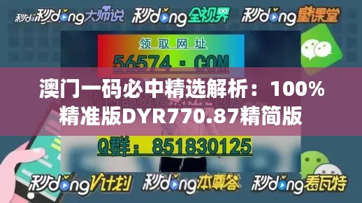 澳門一碼必中精選解析：100%精準(zhǔn)版DYR770.87精簡(jiǎn)版