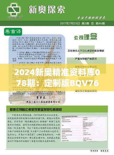 2024新奧精準(zhǔn)資料庫078期：定制版BQV764.05決策資料免費提供