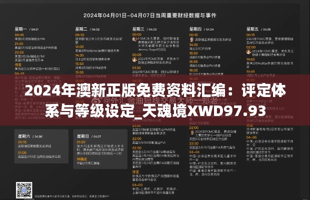 2024年澳新正版免費資料匯編：評定體系與等級設(shè)定_天魂境XWD97.93