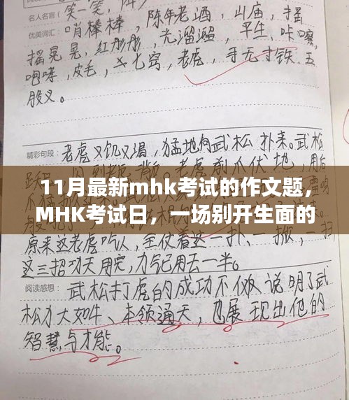 MHK考試日，作文冒險(xiǎn)之旅開啟