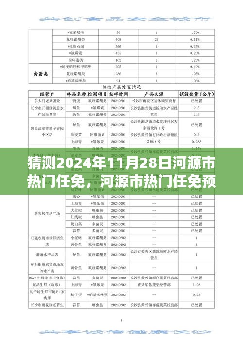 河源市熱門任免預(yù)測報告，揭秘2024年11月28日的人才動向深度分析