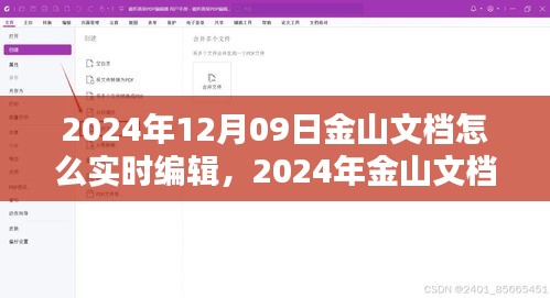 2024年金山文檔實時編輯指南，掌握在線文檔操作技巧，輕松協(xié)作