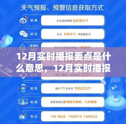 掌握技能，詳解12月實(shí)時播報要點(diǎn)