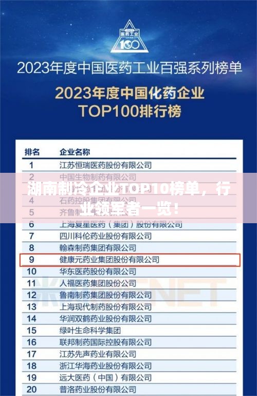 湖南制冷企業(yè)TOP10榜單，行業(yè)領(lǐng)軍者一覽！