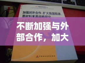 不斷加強與外部合作，加大對外合作 